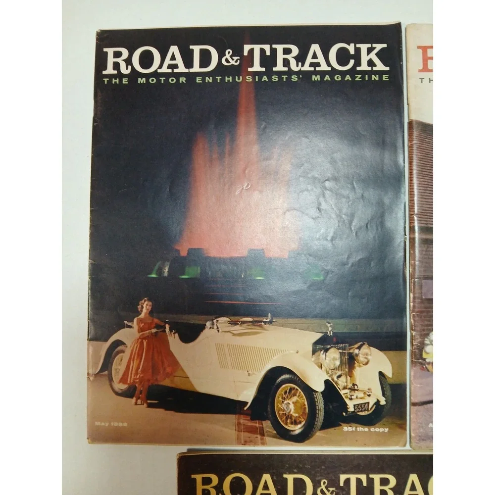 3 Road & Track Magazines 1958 Lotus‎ Elite Road & Bentley  Lot